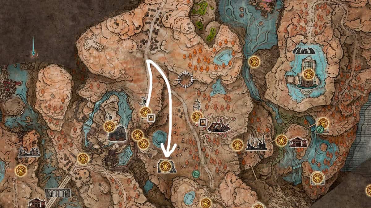 where to find ruined forge starfall past in elden ring