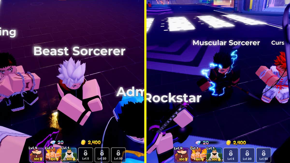 the beast sorcerer and muscular sorcerer units