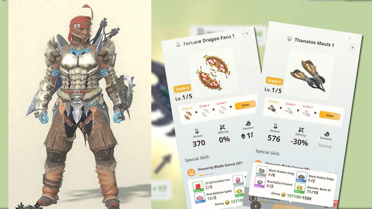 Dual Blade Best Builds in Monster Hunter Now