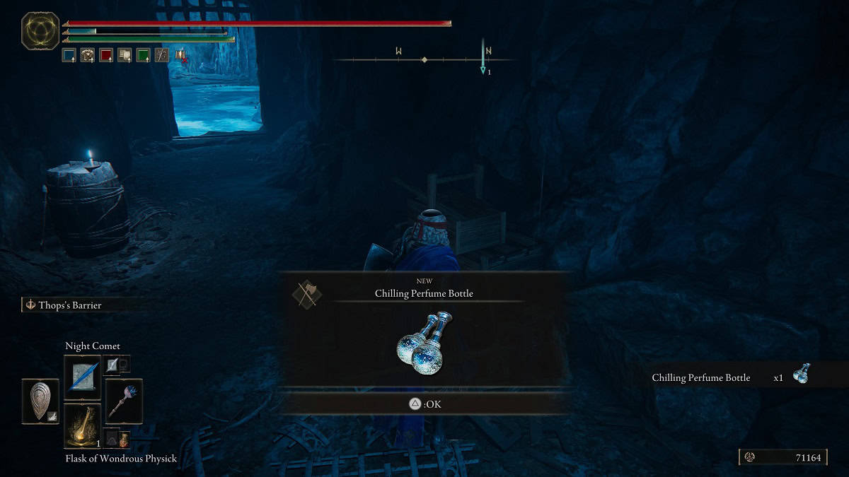 where to find chilling perfume bottle weapon in lamenter's gaol