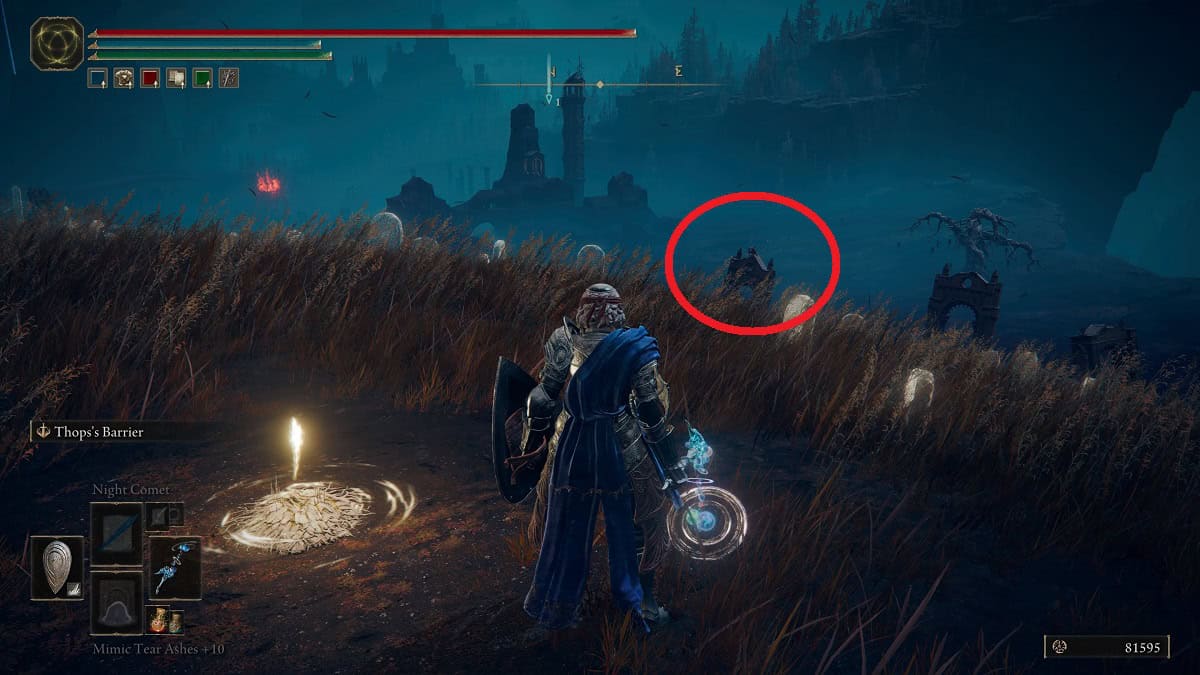 curseblade's cirque backhand blade location