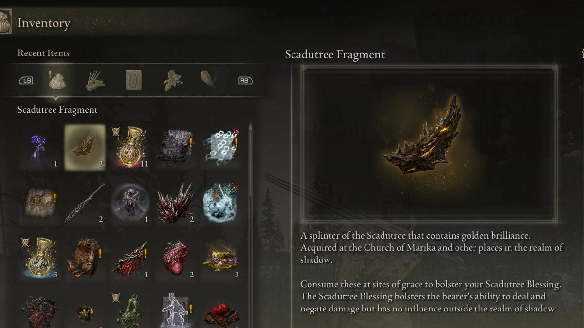 Elden Ring Shadow of the Erdtree level scaling Scadutree Fragment