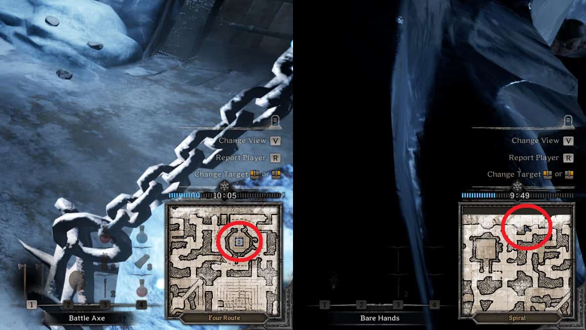 escape routes on minimap in dark and darker