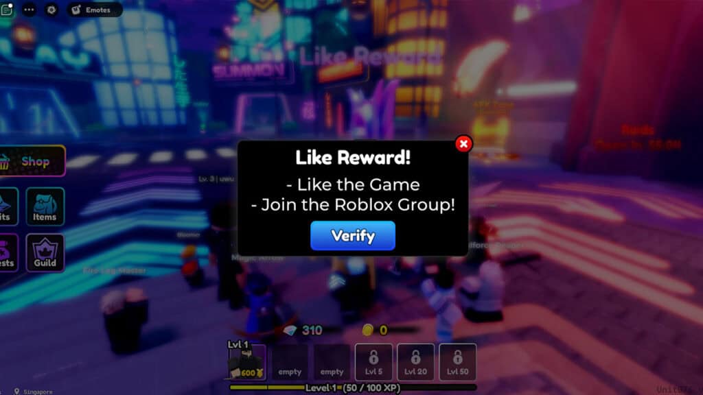 Like The Game and Join The Group for Bonus 10 Pulls