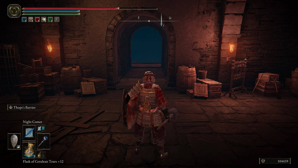 hidden wall under shadow keep