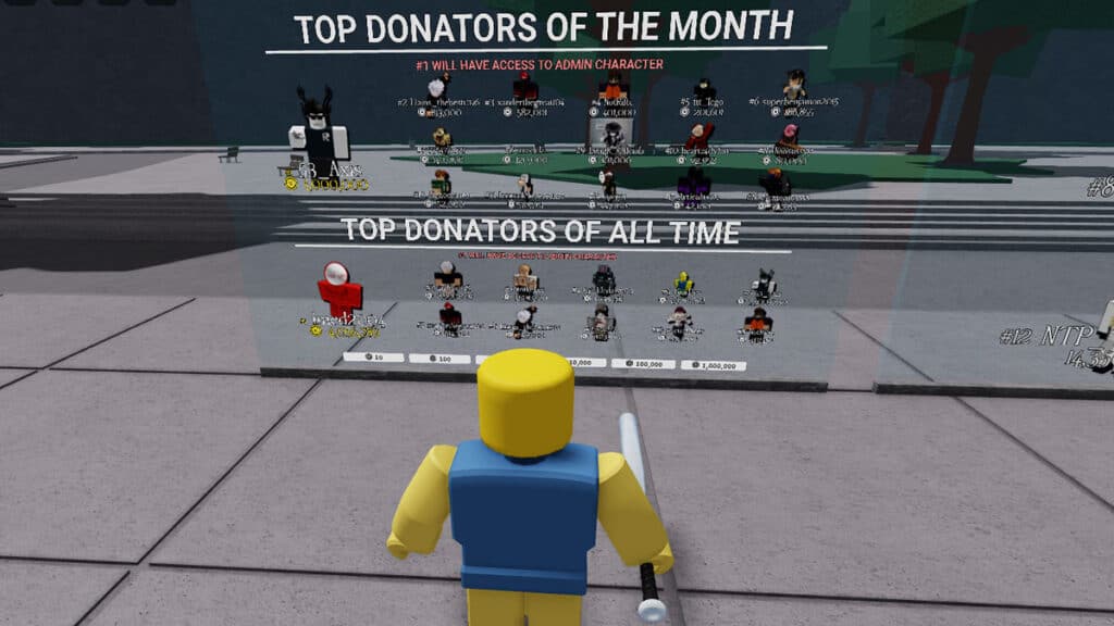 Become Top Donators to Get KJ Moves in Roblox The Strongest Battlegrounds