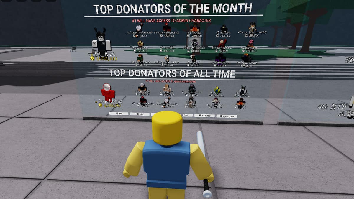 Become Top Donators to Get KJ Moves in Roblox The Strongest Battlegrounds