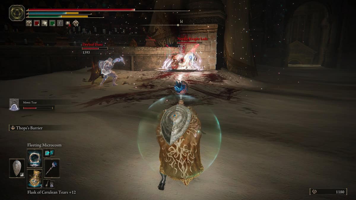 fighting needle knight leda for leda's sword