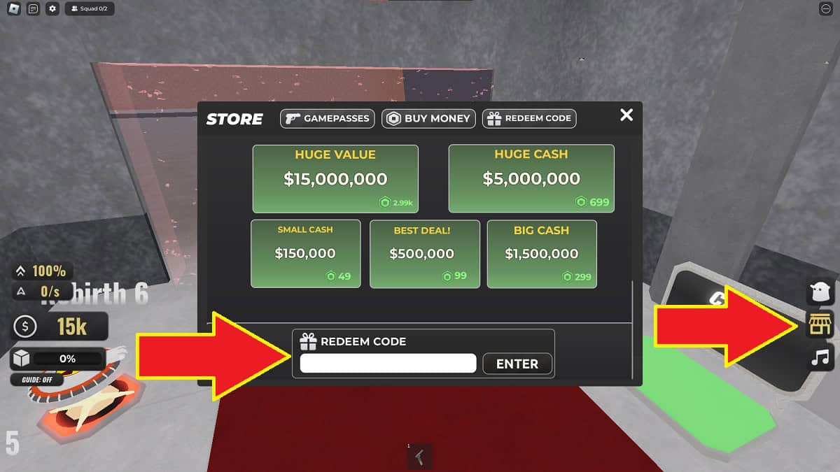 redeeming roblox codes in scp warfare tycoon 2