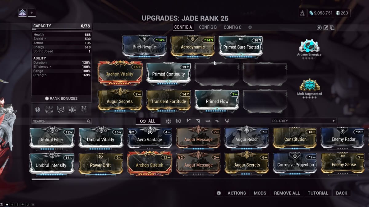 Warframe Jade build guide