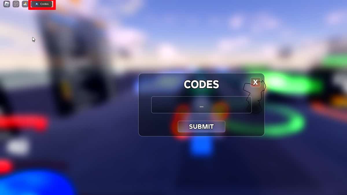 Redeeming codes in Roblox Elemental Duels.