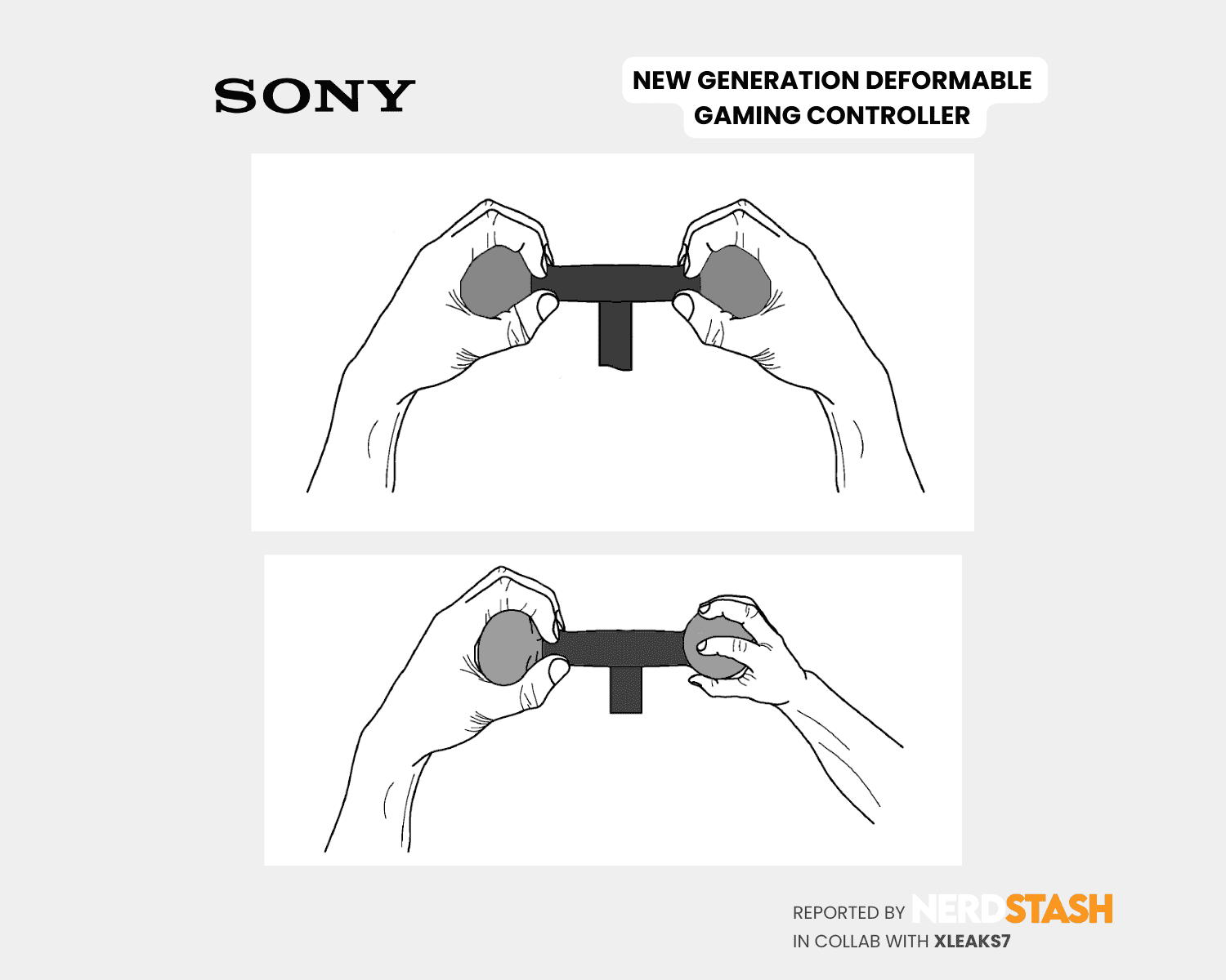 Sony deformable controller (drawings from the patent)