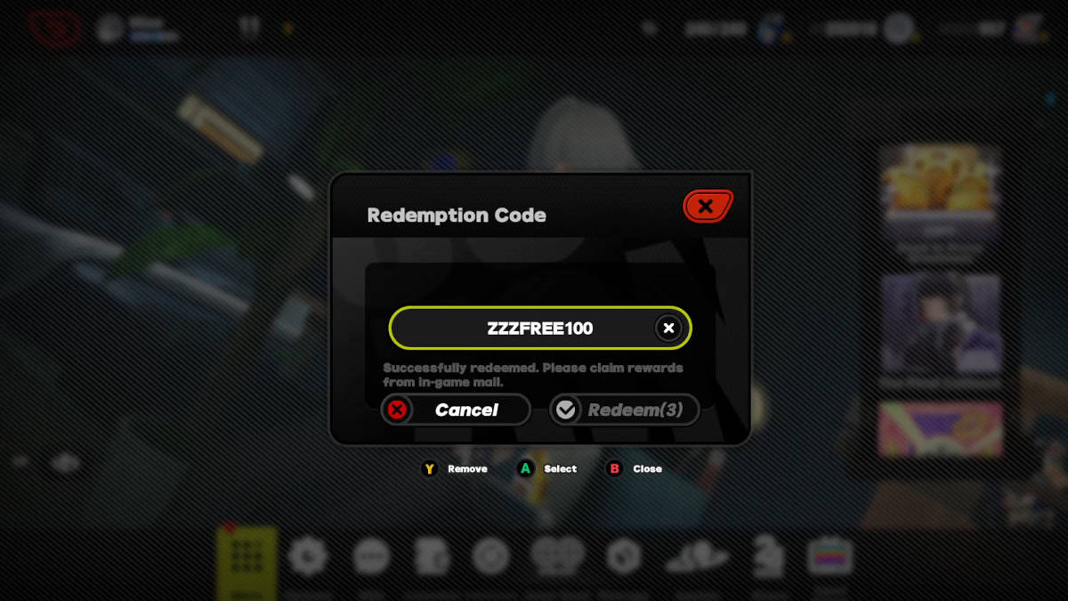 Redeeming codes in ZZZ.