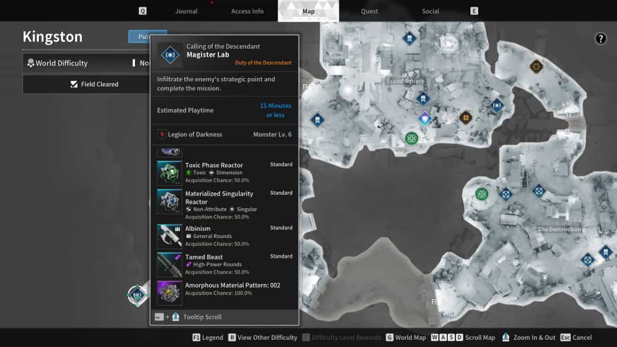 The First Descendant Amorphous Material farm guide
