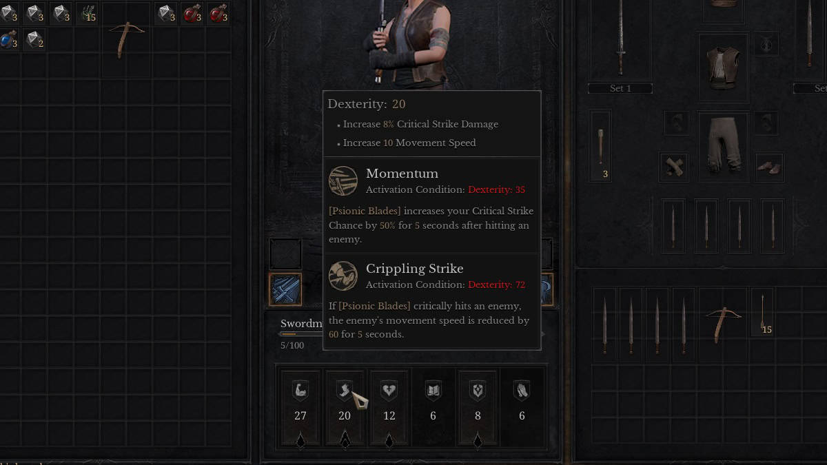 best group passives and skills for swordmaster in dungeonborne