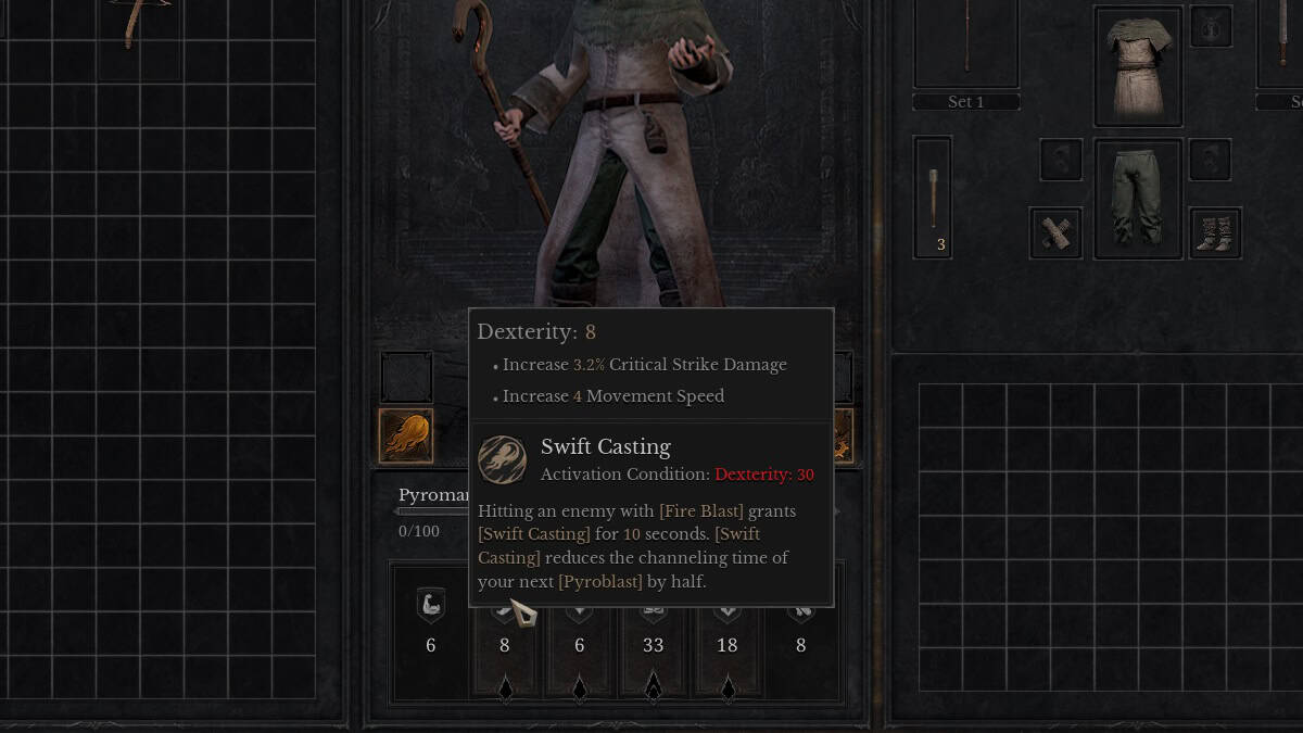 best group pyromancer build for dungeonborne