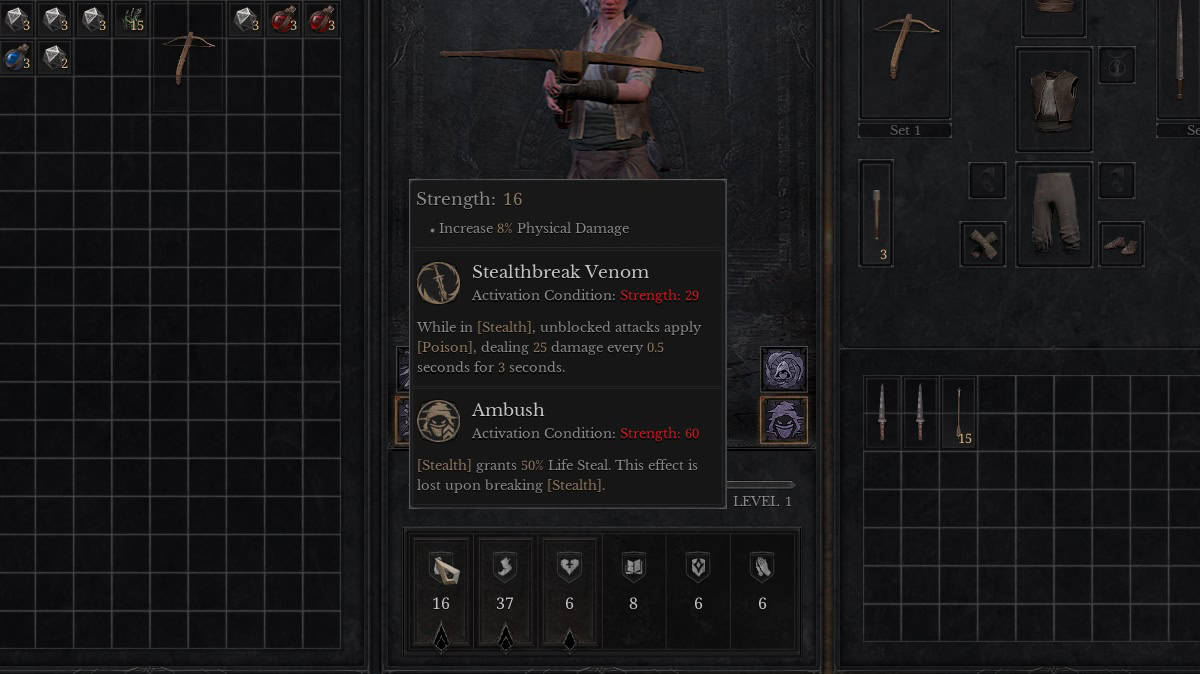 best solo skills and passives for rogue in dungeonborne