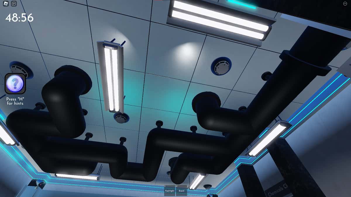 ceiling pipe puzzle walkthrough for terminal escape room chapter 4