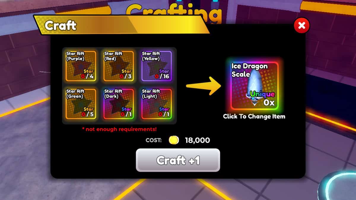 crafting materials needed to craft ice dragon scale