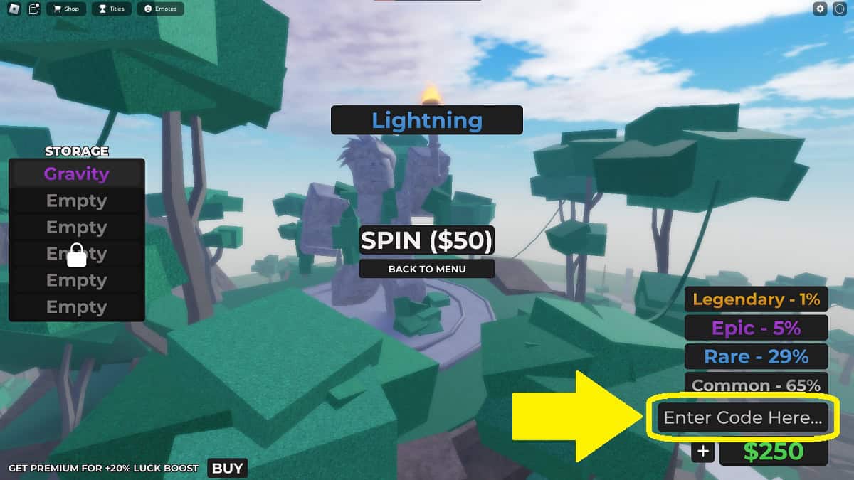 how to redeem roblox codes in element battles