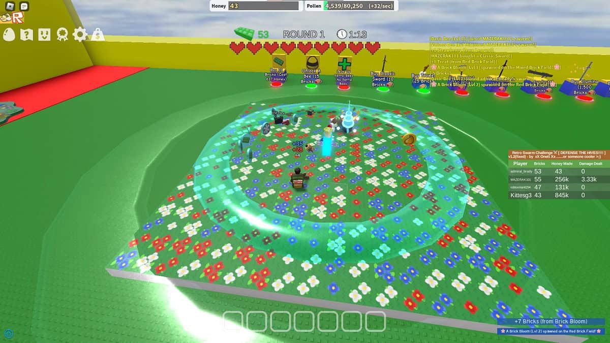 gathering snowflakes during retro swarm challenge