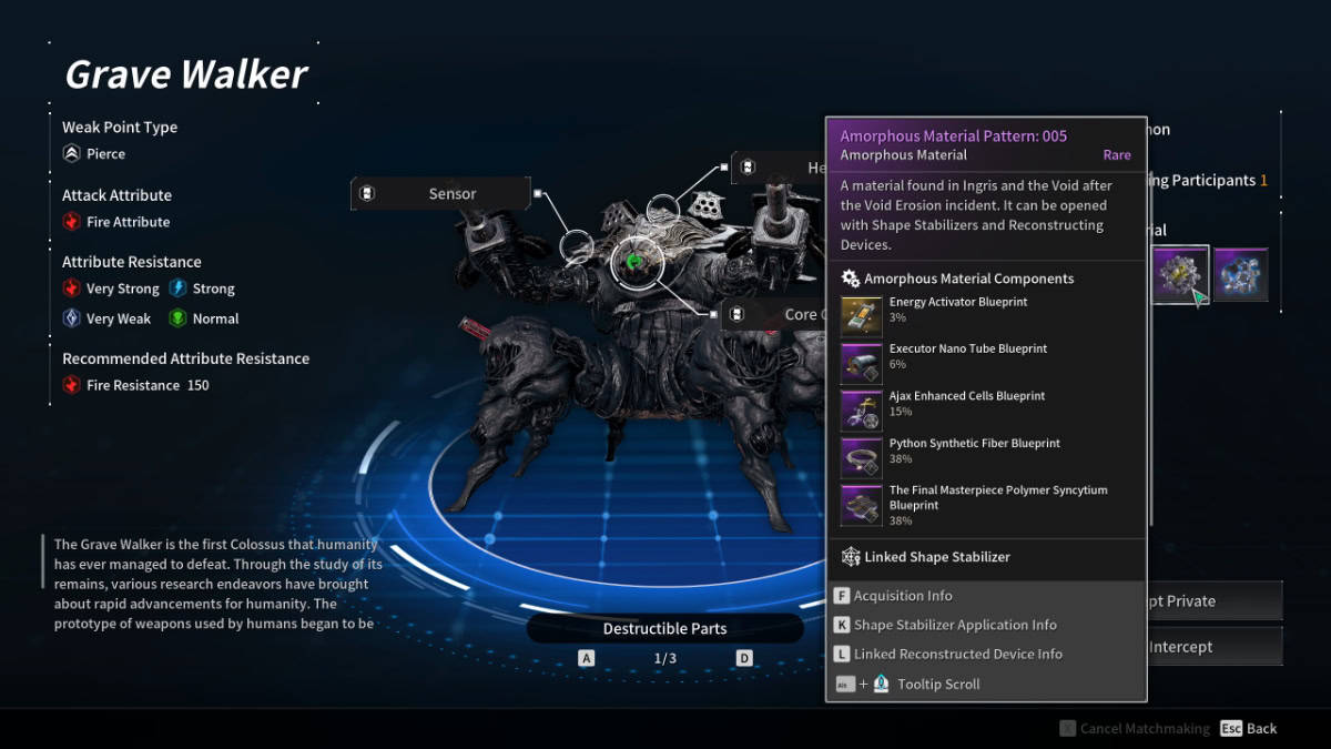 The First Descendant Amorphous Material farm guide