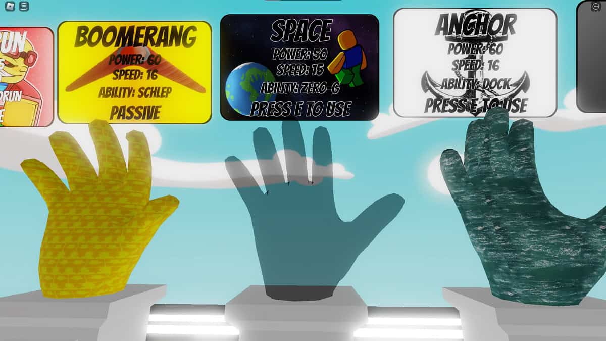 unlocking the space glove to get the bus glove