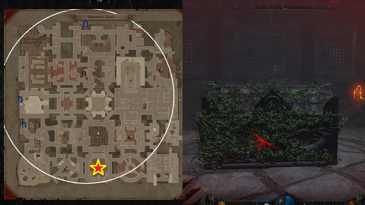 looting divine sword fragment from floral chest in dungeonborne