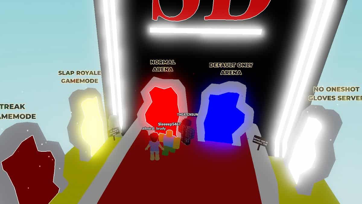 normal arena game mode entrance slap battles