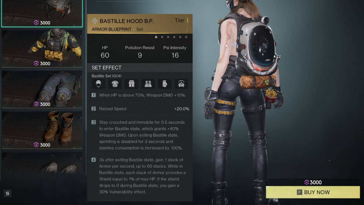 Once Human armor sets ranking