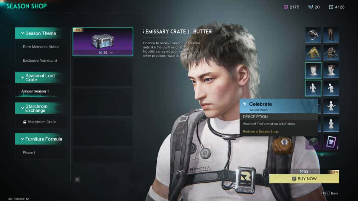 Once Human emote shop