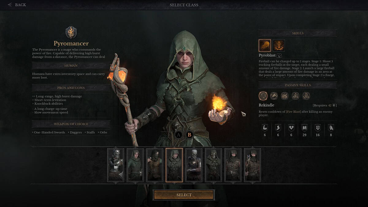 dungeonborne pyromancer class