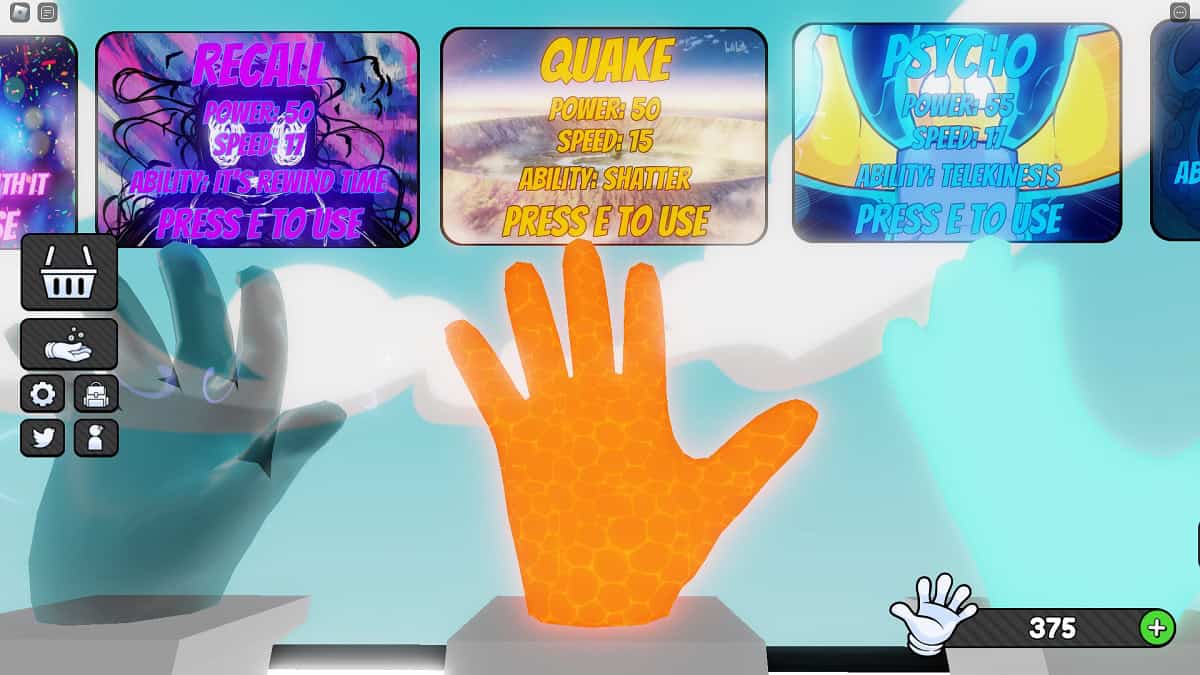 quake glove stand in roblox slap battles