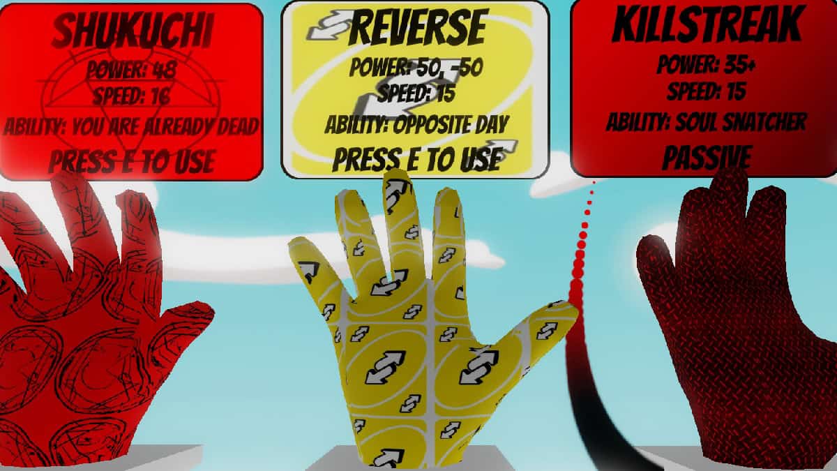 reverse glove weapon in slap battles