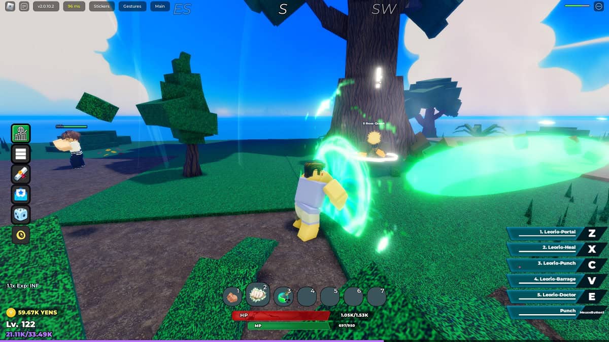 using leorio punch ability in hunter era