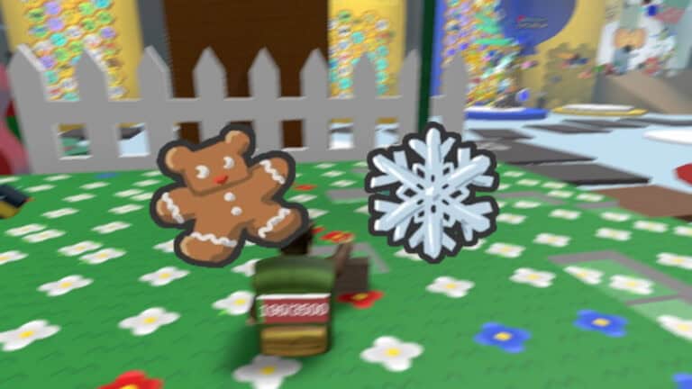 Bee Swarm Simulator Beesmas Guide: Best Way to Farm Snowflakes & Gingerbread Bears what are gingerbread bears and snowflakes explained