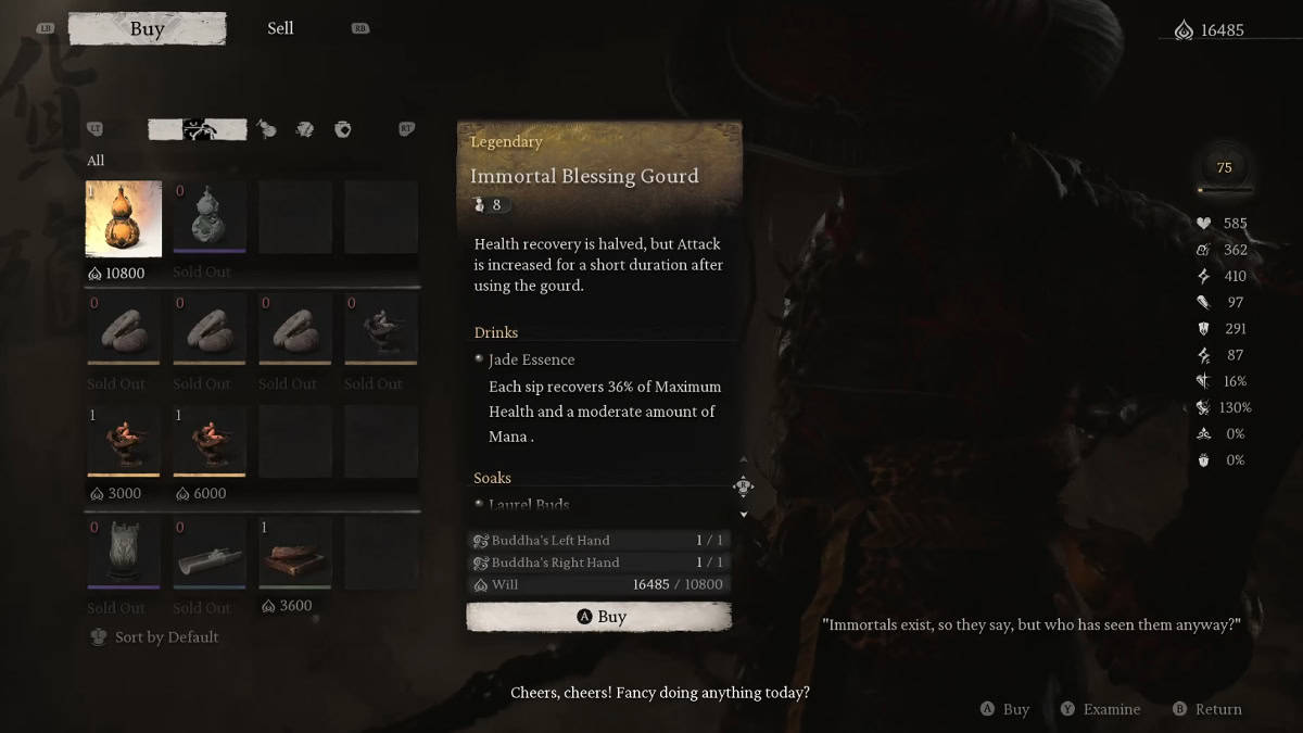 Immortal Blessing Gourd.