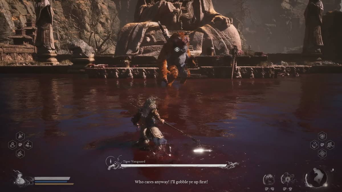 Tiger Vanguard boss fight.