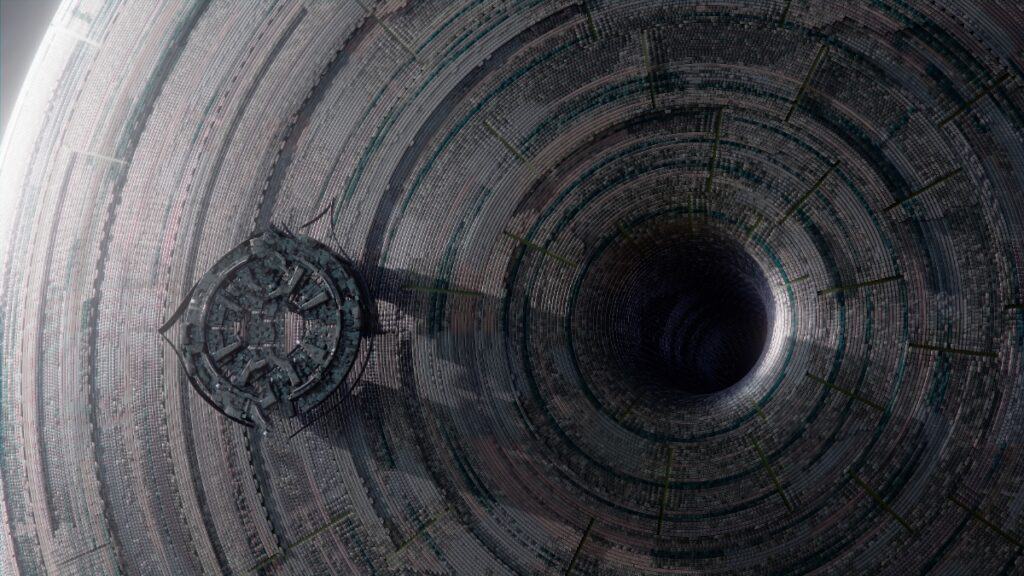 Breaking the Law Has Cosmic Consequences in Exodus A Gate of Heaven shines in space in Exodus