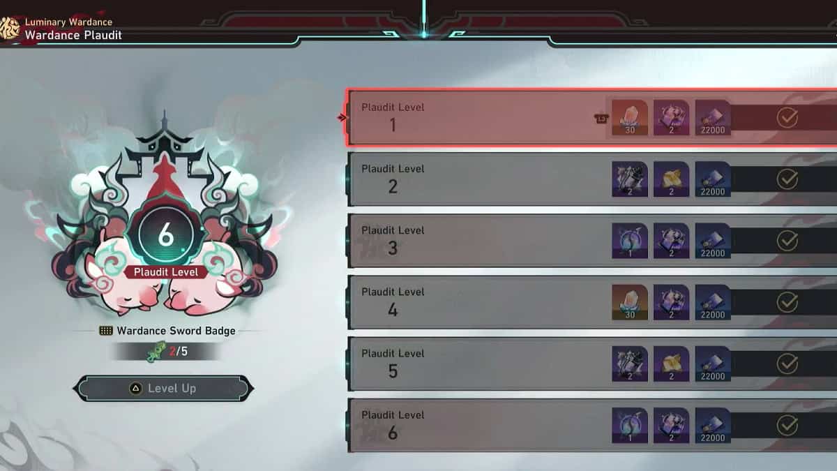 Luminary Wardance rewards.