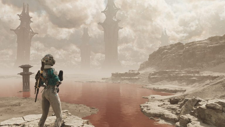 Hailey Reveals Her Frozen Fury in The First Descendant Season One Teaser A character stands beside a lake, brandishing a weapon, in The First Descendant