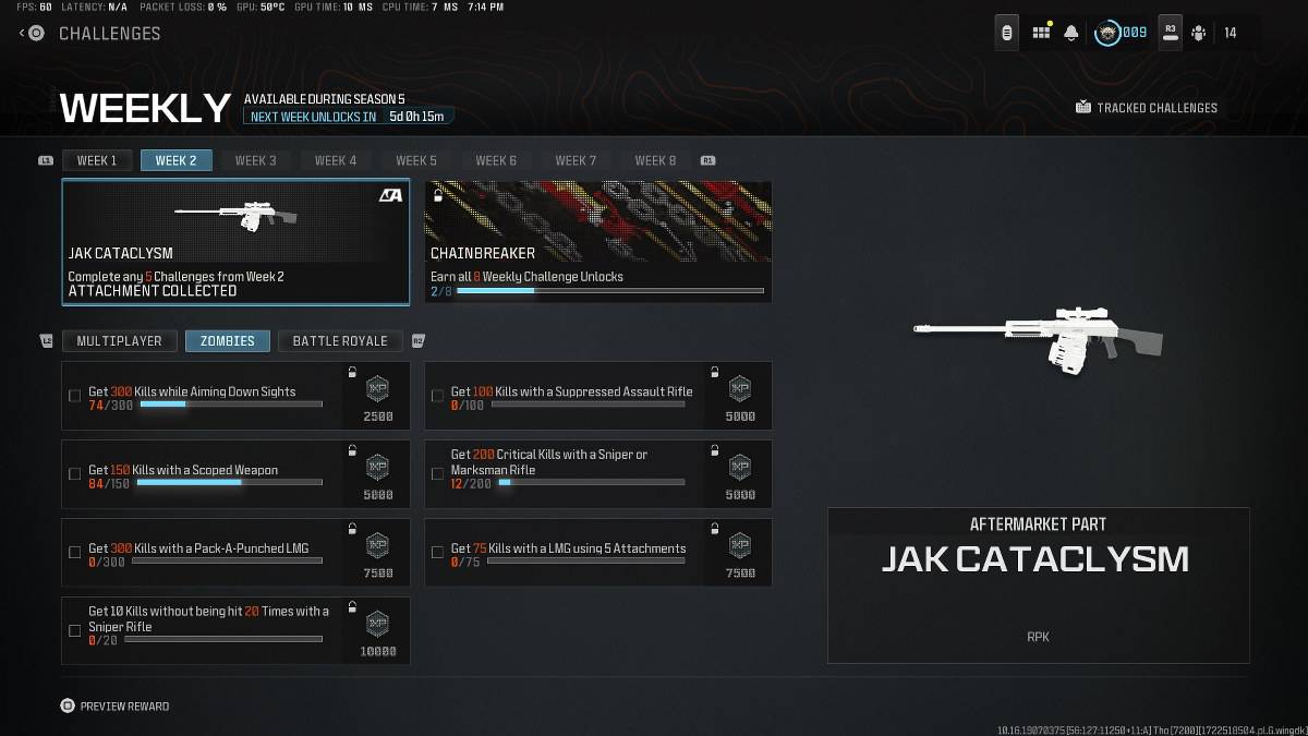 Warzone Season 5 Week 2 Challenges