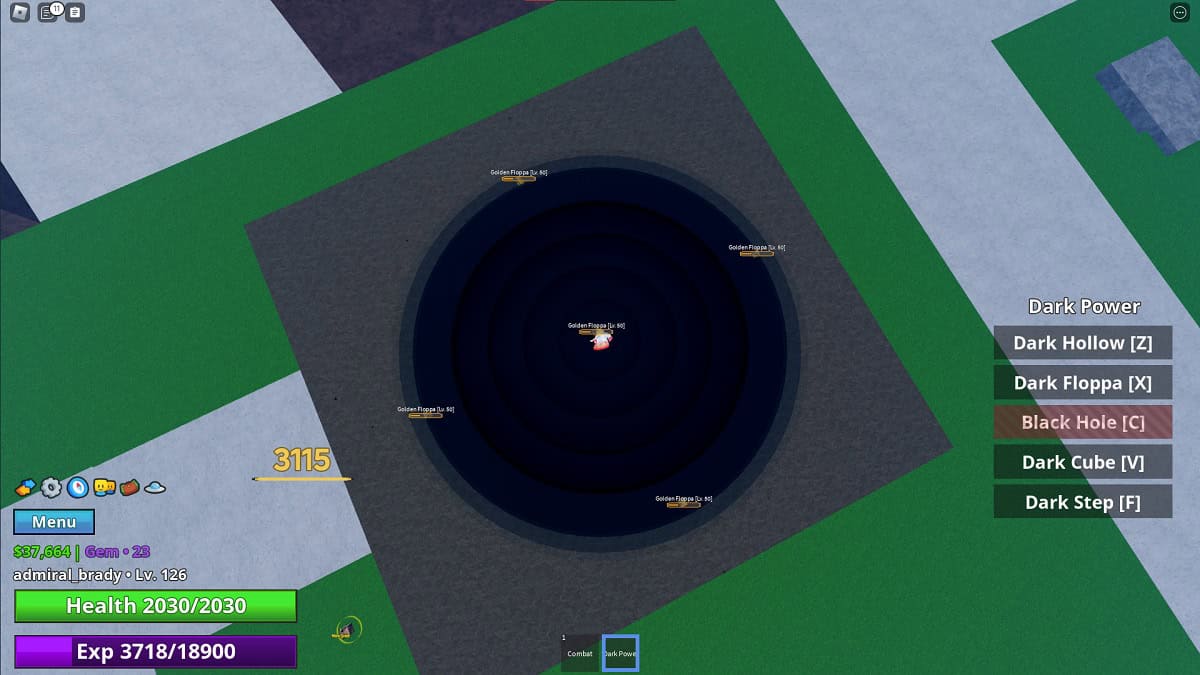 black hole fruit power, one of the best fruits in meme sea