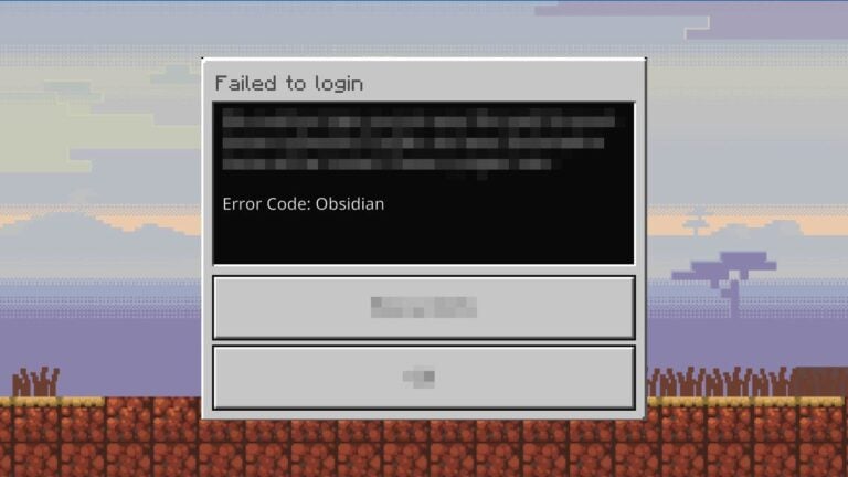 How to Fix Error Code Obsidian in Minecraft