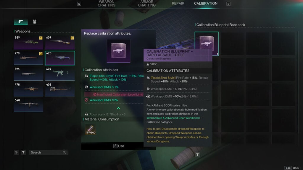 How to Use and Calibration Blueprint Types