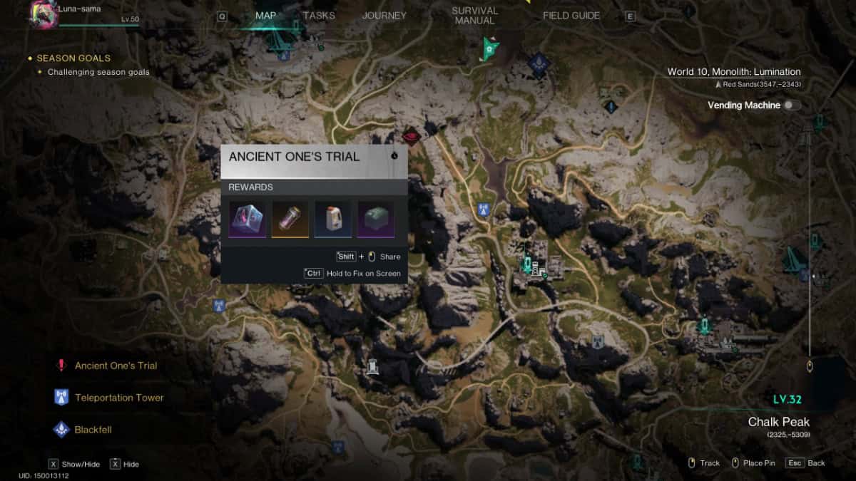 Once Human ancient ones trial guide image