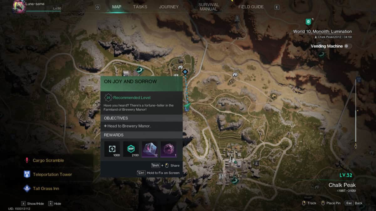 Once Human On Joy and Sorrow quest image