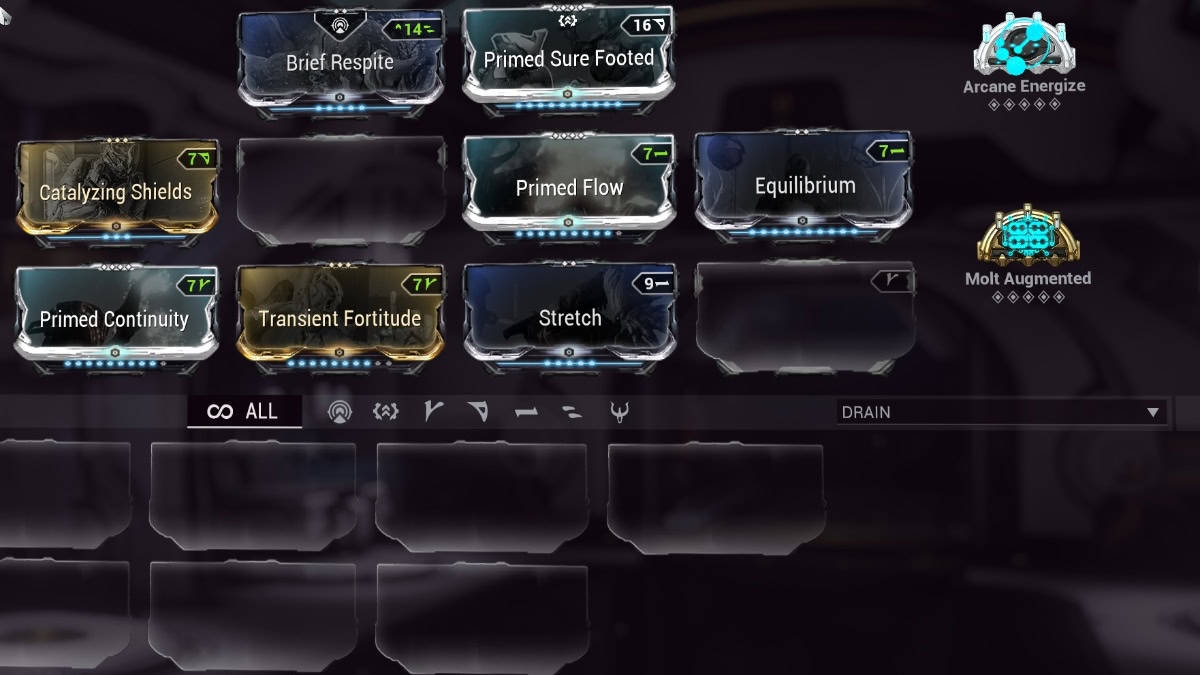 Warframe Sevagoth Prime build image