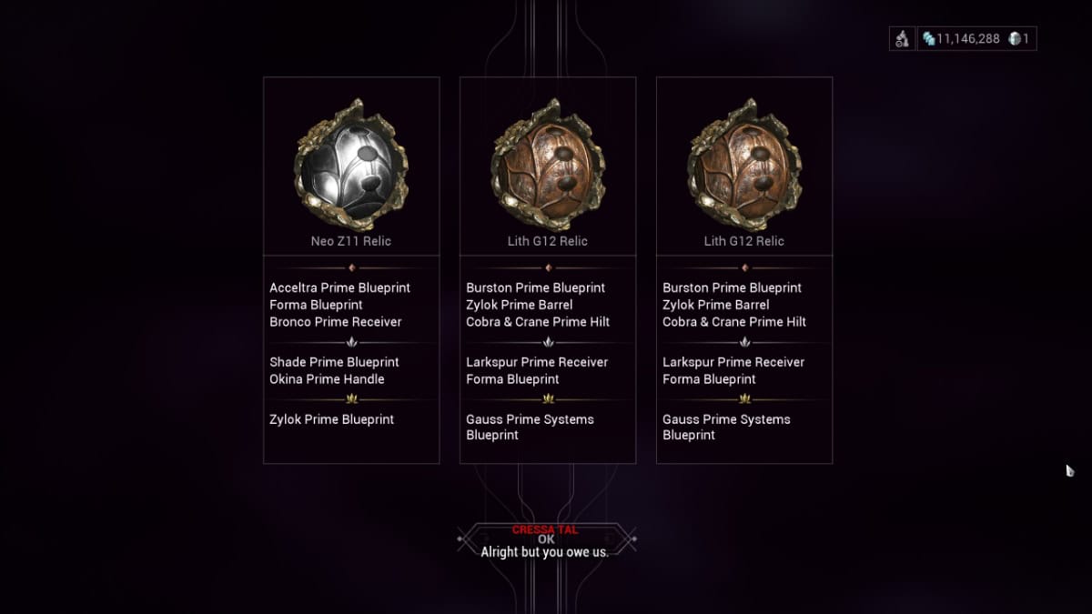 Warframe Relic Packs image