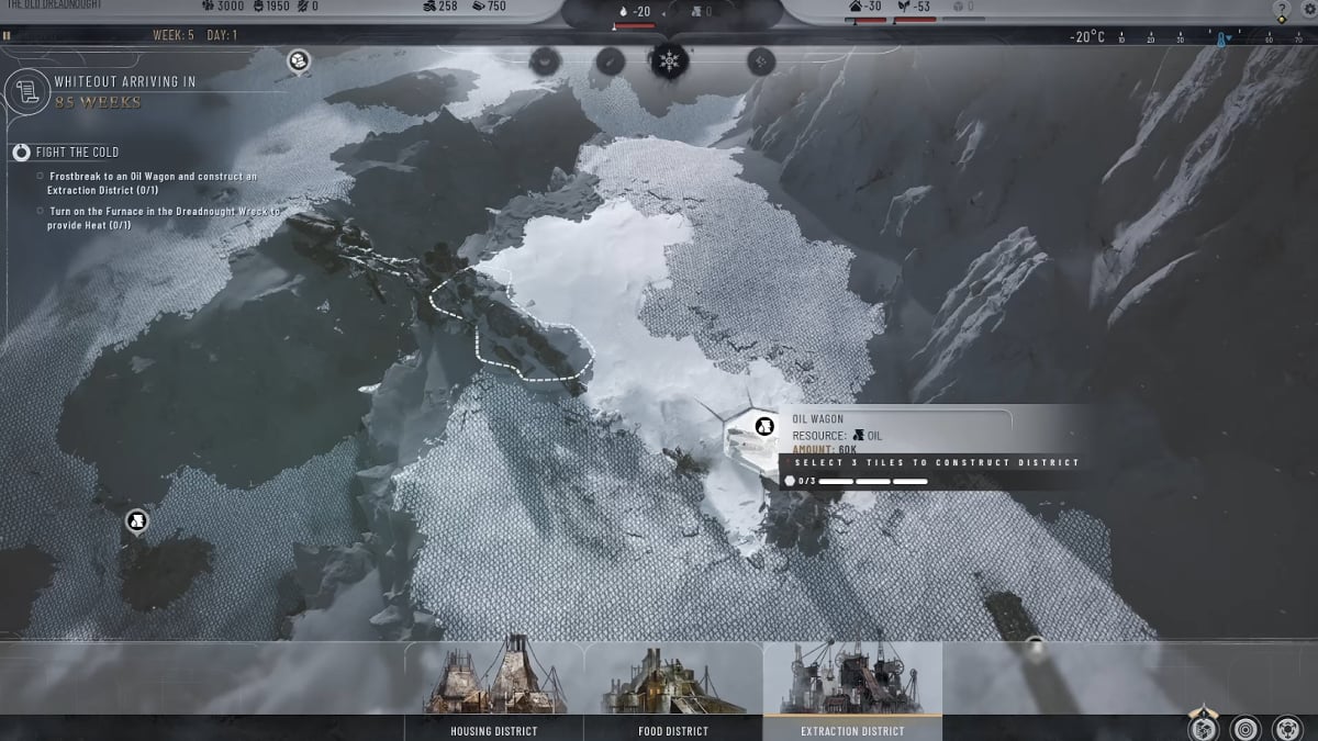 Oil basic resource in Frostpunk 2.